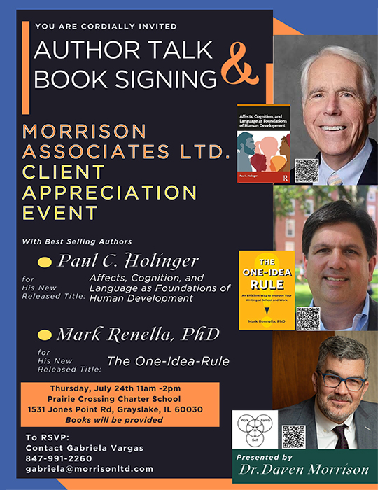 Author Talk and Book Signing Flyer